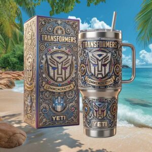 Transformers 1984 Commemorative Edition Steampunk Gear Design Custom Tumbler