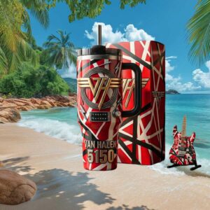 Van Halen 5150 EVH Signature Stripe Custom Amplifier 40oz Tumbler