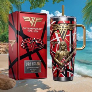 Van Halen 54th Anniversary Limited Edition Eddie Van Halen Commemorative Tumbler