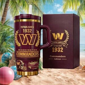 Washington Commanders Established 1932 Commanders Edition 3D Tumbler
