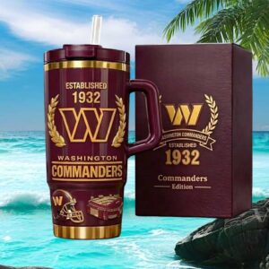 Washington Commanders Established 1932 Commanders Edition 3D Tumbler