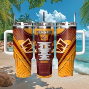 Washington Commanders Personalized Sneaker Graphics 40oz Sports Tumbler