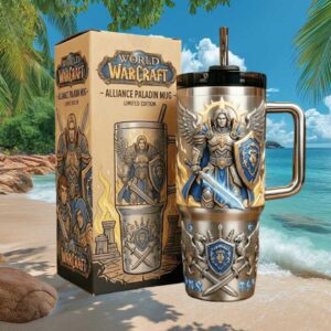 World of Warcraft Alliance Paladin Limited Edition 40oz Tumbler with Straw