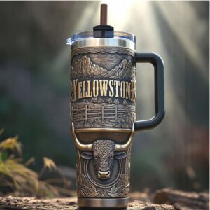 Yellowstone National Park Legacy Collection Embossed Bison 40oz Tumbler