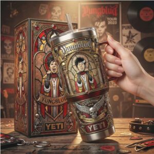 Yungblud Official Dominic Harrison Fan Art Stained Glass Style 40oz Tumbler