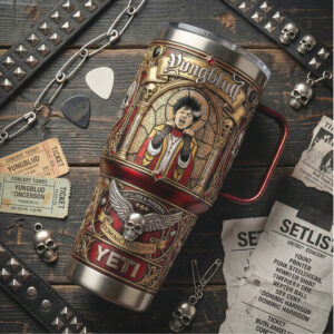 Yungblud Official Dominic Harrison Fan Art Stained Glass Style 40oz Tumbler