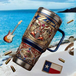 ZZ Top Sharp Dressed Man La Grange Texas Rock Tribute Tumbler