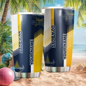 Personalized North Queensland Cowboys NRL Tumbler Custom Name Gift