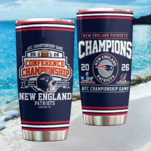 New England Patriots 2026 AFC Conference Championship Game Commemorative Tumbler
