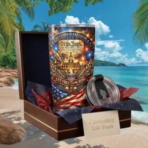 250 Years of Freedom Independence Day 1776 2026 We The People Patriotic Tumbler