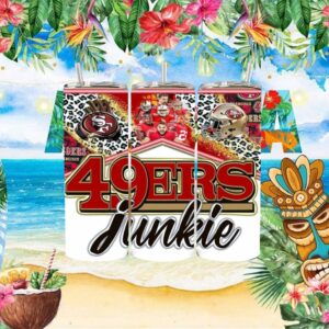49ers Junkie San Francisco Football Leopard Print Fan Graphics