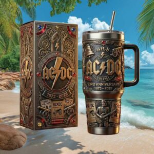 ACDC 53rd Anniversary Limited Edition 1973 2026 Embossed 40oz Tumbler