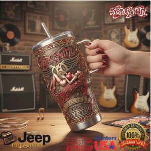 Aerosmith Dream On Rock Legends Custom 3D Sculpted Copper Tumbler