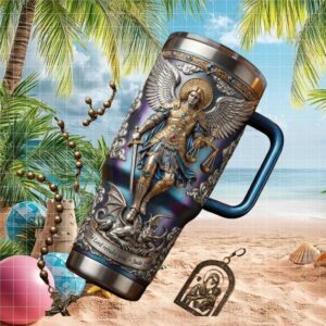 Archangel Michael The Lord Rebuke You Religious Saint Michael Tumbler