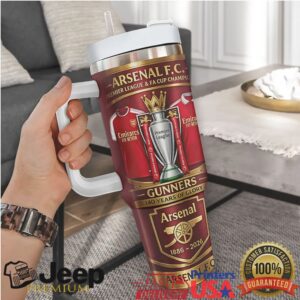Arsenal F.C. 140th Anniversary 1886 2026 Gunners Premier League 40oz Tumbler