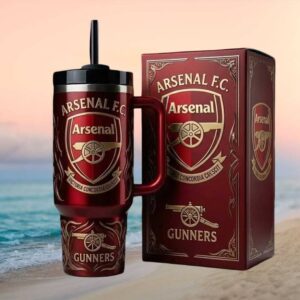 Arsenal F.C. Gunners Victoria Concordia Crescit Insulated Tumbler with Box