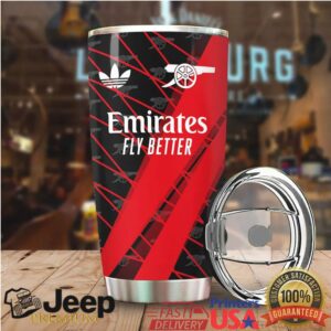 Arsenal FC Emirates Fly Better 140th Anniversary Red and Black Sport Tumbler