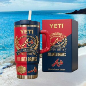 Atlanta Braves 155th Anniversary 1871 2026 YETI Edition 40oz Tumbler with Handle