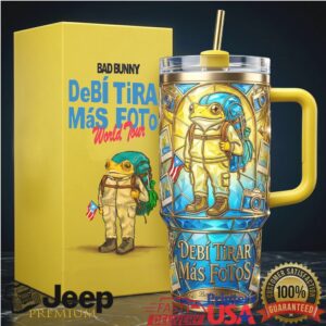 Bad Bunny “DeBí Tirar Más Fotos” World Tour Frog Art 40oz Tumbler