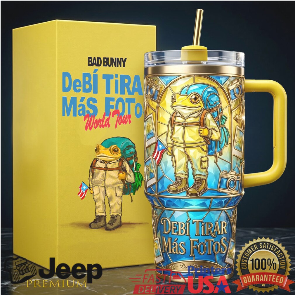 Bad Bunny “DeBí Tirar Más Fotos” World Tour Frog Art 40oz Tumbler Bad Bunny “DeBí Tirar Más Fotos” World Tour Frog Art 40oz Tumbler