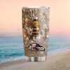 Baltimore Ravens Play Like A Raven Personalized Tumbler Custom Name Cup Baltimore Ravens Play Like A Raven Personalized Tumbler Custom Name Cup