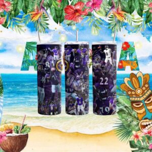 Baltimore Ravens NFL Football Players Collage Custom T Shirt