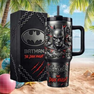 Batman The Dark Knight DC Comics Joker & Harley Quinn 3D Sculpted Tumbler