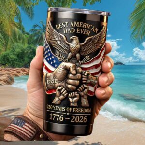 Best American Dad Ever Fist Bump 250 Years Freedom Personalized T Shirt