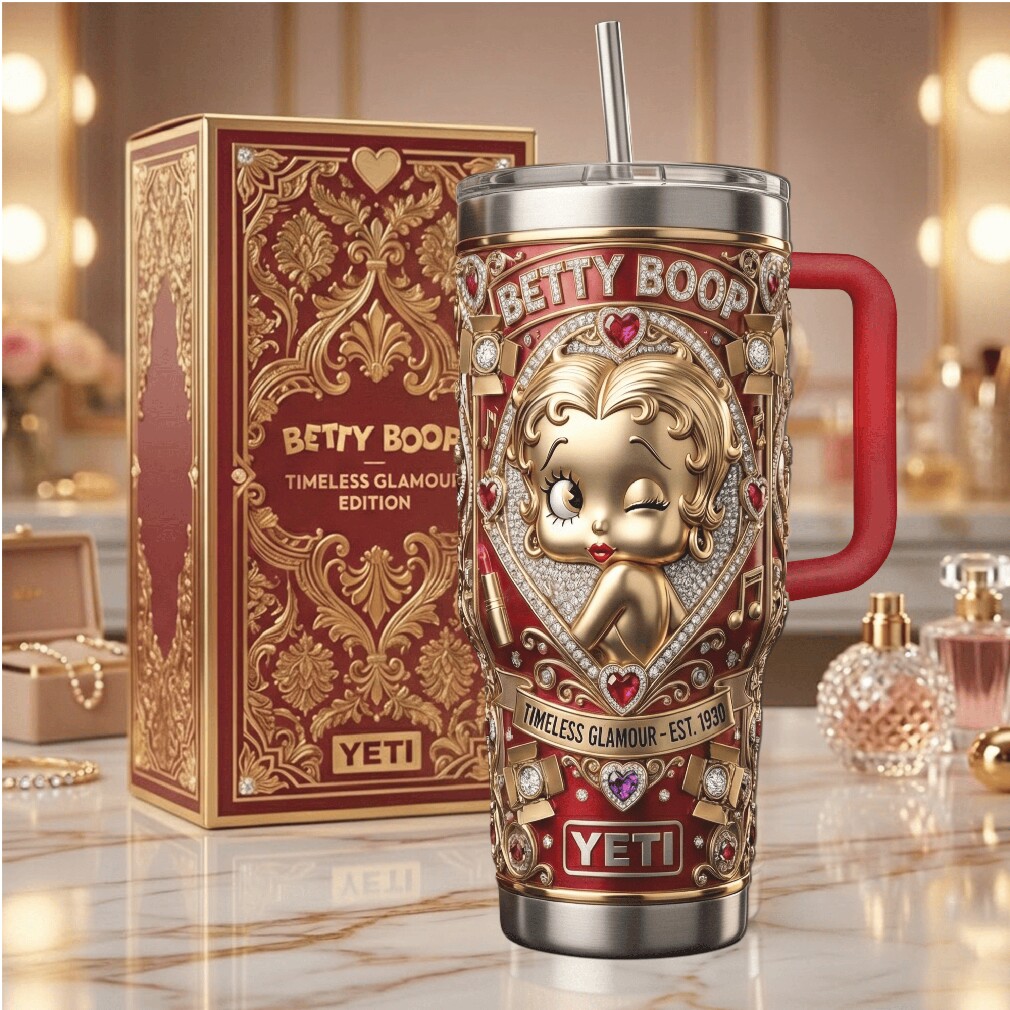 Betty Boop “Timeless Glamour” Est. 1930 Diamond & Gold Edition Tumbler Betty Boop “Timeless Glamour” Est. 1930 Diamond & Gold Edition Tumbler