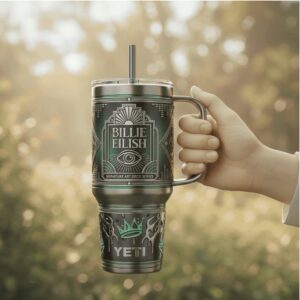 Billie Eilish Signature Art Deco Series 3D Illusion Tumbler