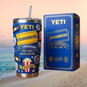 Blockbuster Video 41st Anniversary 1985 2026 YETI Edition Retro 40oz Tumbler