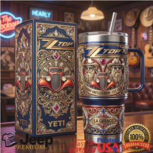 Bon Jovi Living On A Prayer American Rock Legends 40oz Tumbler