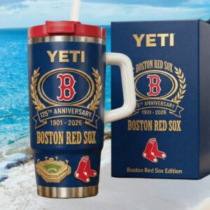 Boston Red Sox YETI Edition 125th Anniversary 1901 2026 Navy 40oz Tumbler Boston Red Sox YETI Edition 125th Anniversary 1901 2026 Navy 40oz Tumbler