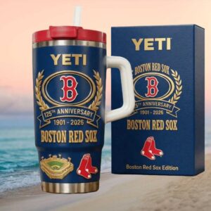 Boston Red Sox YETI Edition 125th Anniversary 1901 2026 Navy 40oz Tumbler