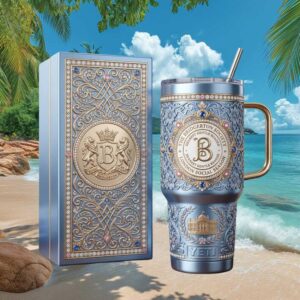 Bridgerton “Dearest Gentle Reader” Royal Social Season Light Blue 40oz Tumbler