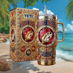 Buc ee’s Beaver Fever Est. 1982 Luxury 3D Jeweled Collector's Tumbler