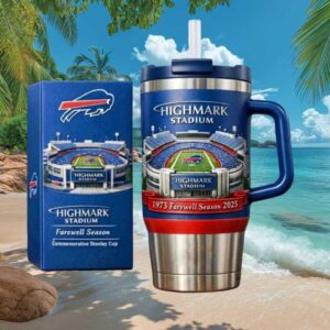 Buffalo Bills Highmark Stadium Farewell Season Commemorative Tumbler