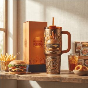 Burger King Flame Grilled Whopper 3D Sculpted 40oz Tumbler
