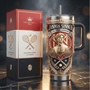 Jannik Sinner Tennis Championship Winner Collector's Edition Tumbler
