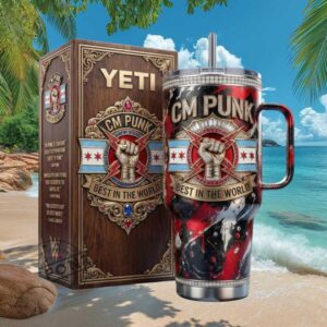 CM Punk WWE “Best In The World” Professional Wrestling 40oz Tumbler