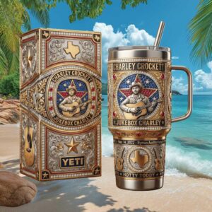 Charley Crockett Jukebox Charley Ryman Auditorium 40oz Tumbler Texas Star Edition