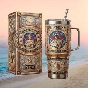 Charley Crockett “Jukebox Charley” Texas Star 40oz Tumbler