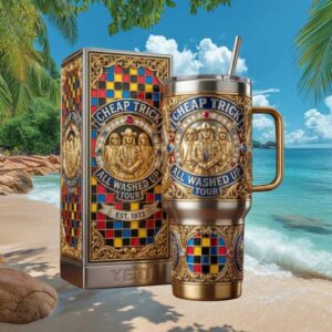 Cheap Trick All Washed Up Tour 1973 Retro 3D Commemorative Tumbler