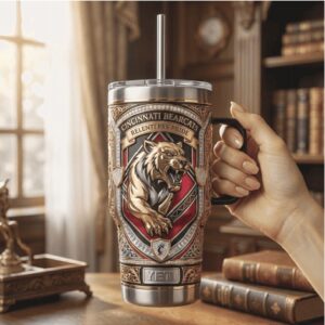 Cincinnati Bearcats Relentless Pride 3D Embossed 40oz Tumbler with Handle
