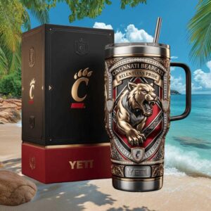 Cincinnati Bearcats Relentless Pride Luxury Edition 40oz Tumbler with Gift Box