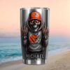 New England Patriots Skeleton Middle Finger Custom Name Tumbler Cup New England Patriots Skeleton Middle Finger Custom Name Tumbler Cup