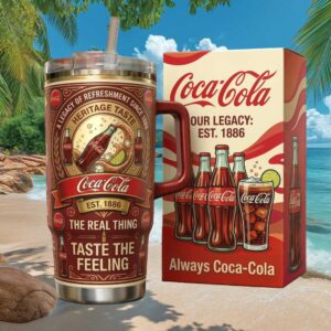 Coca Cola Classic Heritage Refreshment Since 1886 40oz Insulated Tumbler