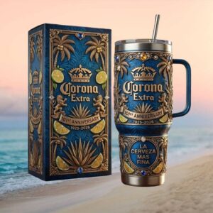 Corona Extra 101st Anniversary Limited Edition 40oz Beer Enthusiast Tumbler (2)