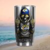 Seattle Seahawks Skeleton Custom Name Travel Tumbler Style B Seattle Seahawks Skeleton Custom Name Travel Tumbler Style B
