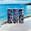 New York Giants Helmet Abstract Neon Tumbler Wrap New York Giants Helmet Abstract Neon Tumbler Wrap
